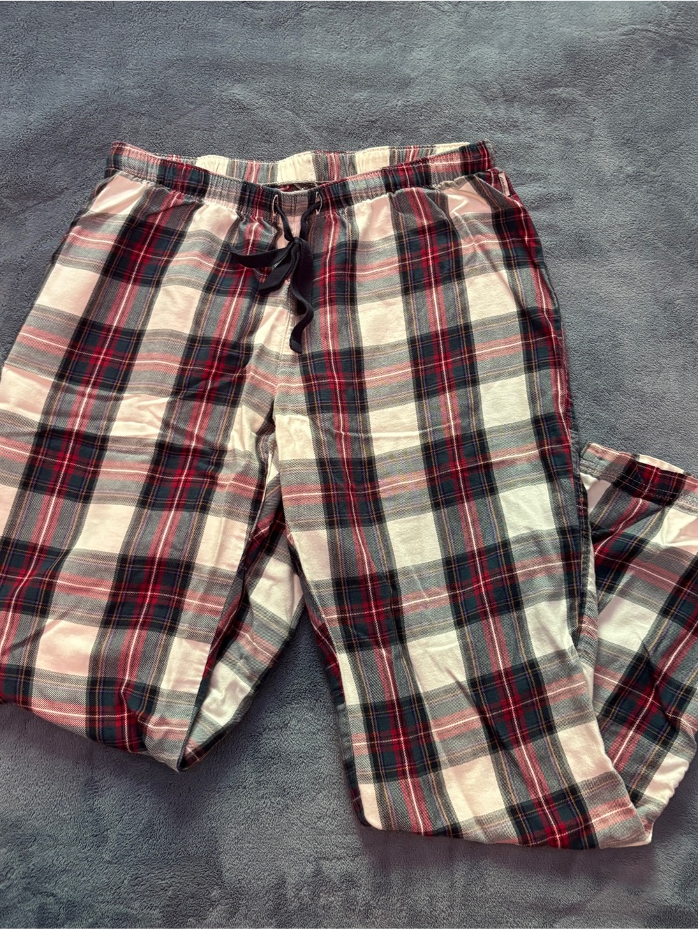 Red & Black Plaid Lounge Pants - Drawstring Waist